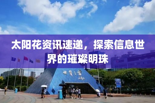太陽花資訊速遞，探索信息世界的璀璨明珠