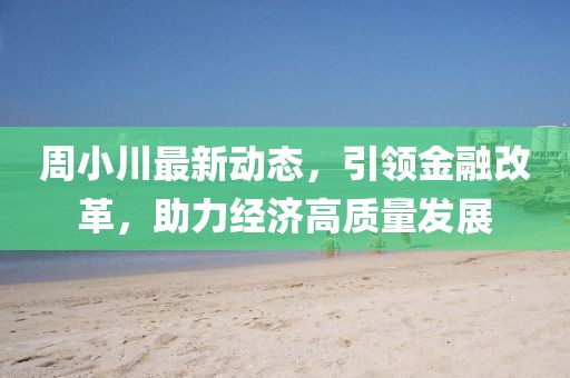 周小川最新動態(tài)，引領(lǐng)金融改革，助力經(jīng)濟(jì)高質(zhì)量發(fā)展