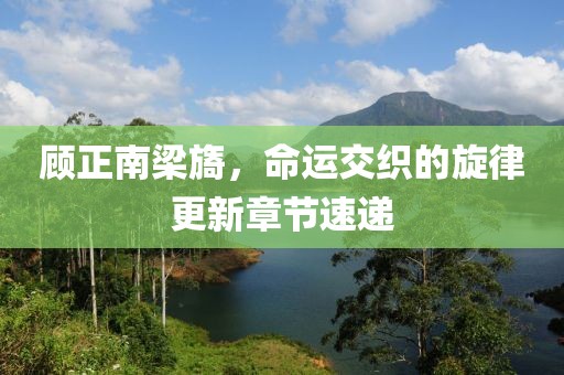 顧正南梁旖，命運交織的旋律更新章節(jié)速遞