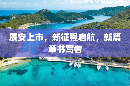 辰安上市，新征程啟航，新篇章書寫者