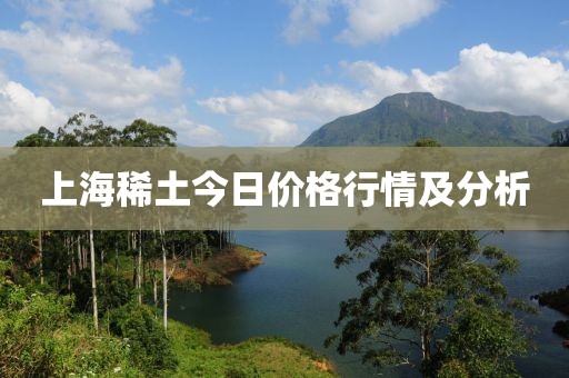 上海稀土今日價格行情及分析