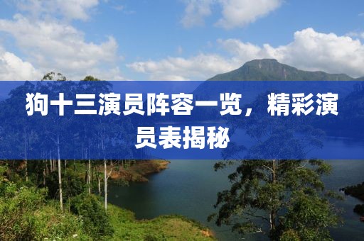 狗十三演員陣容一覽，精彩演員表揭秘