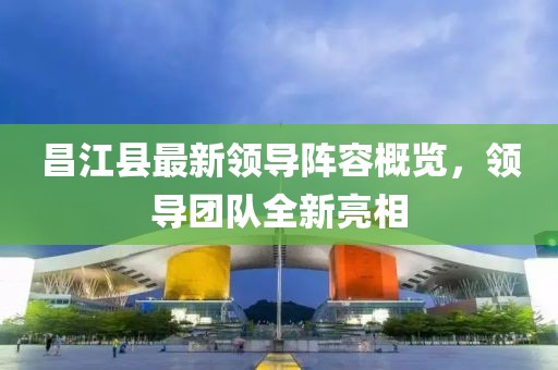 昌江縣最新領導陣容概覽，領導團隊全新亮相
