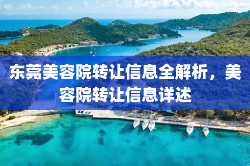 東莞美容院轉(zhuǎn)讓信息全解析，美容院轉(zhuǎn)讓信息詳述