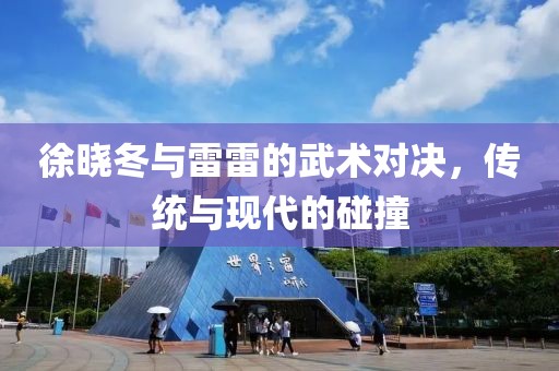 徐曉冬與雷雷的武術(shù)對(duì)決，傳統(tǒng)與現(xiàn)代的碰撞