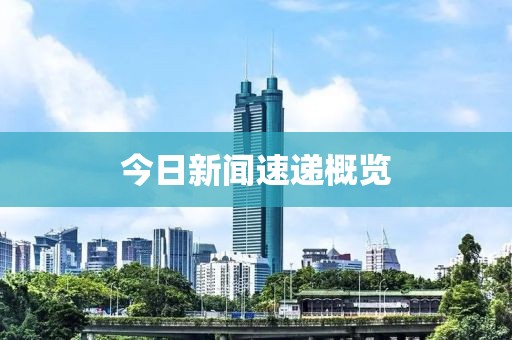 今日新聞速遞概覽