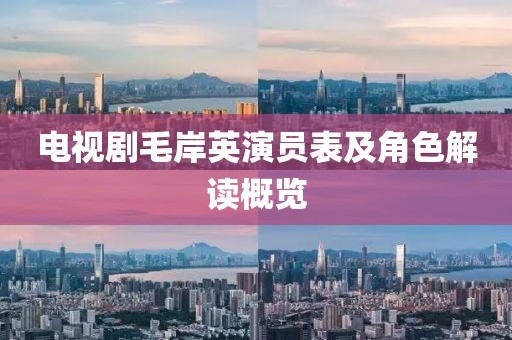 電視劇毛岸英演員表及角色解讀概覽