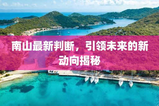 南山最新判斷，引領(lǐng)未來(lái)的新動(dòng)向揭秘