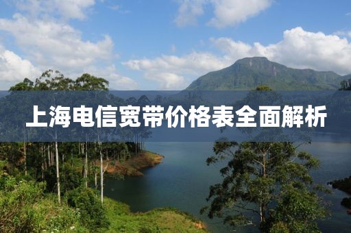 上海電信寬帶價格表全面解析