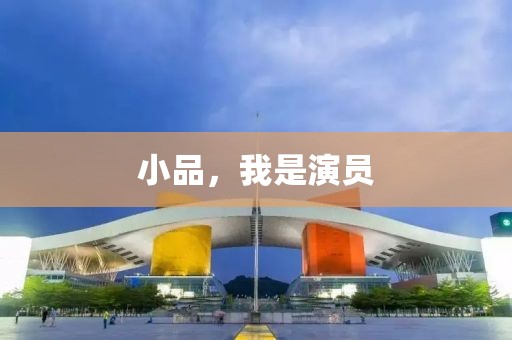 小品，我是演員
