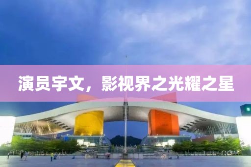 演員宇文，影視界之光耀之星
