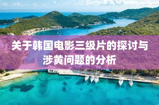 關于韓國電影三級片的探討與涉黃問題的分析
