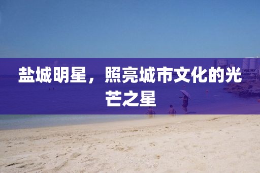 鹽城明星，照亮城市文化的光芒之星