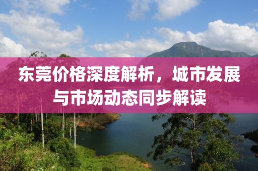 東莞價(jià)格深度解析，城市發(fā)展與市場(chǎng)動(dòng)態(tài)同步解讀